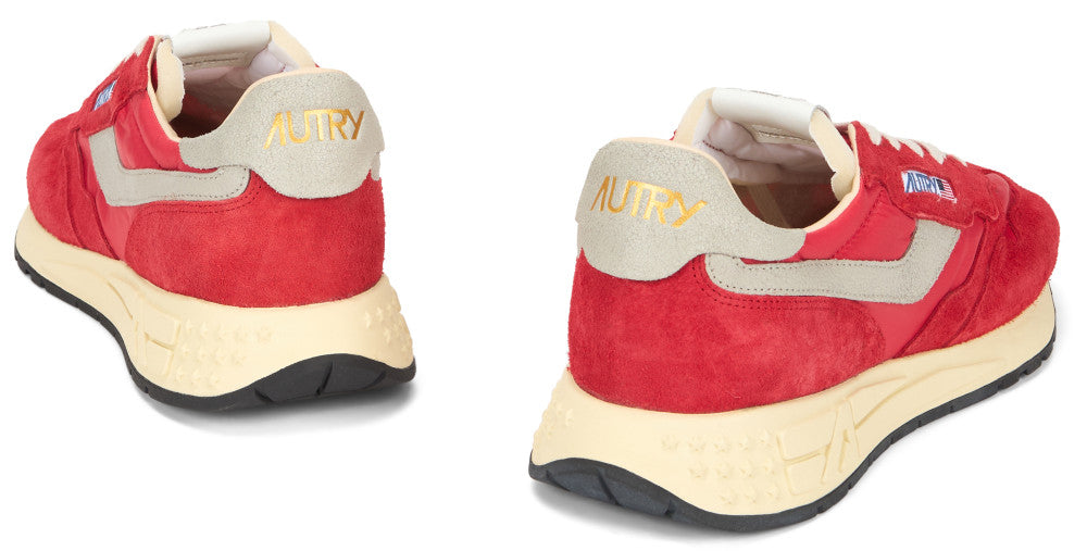 Red Color Block Sneakers 4