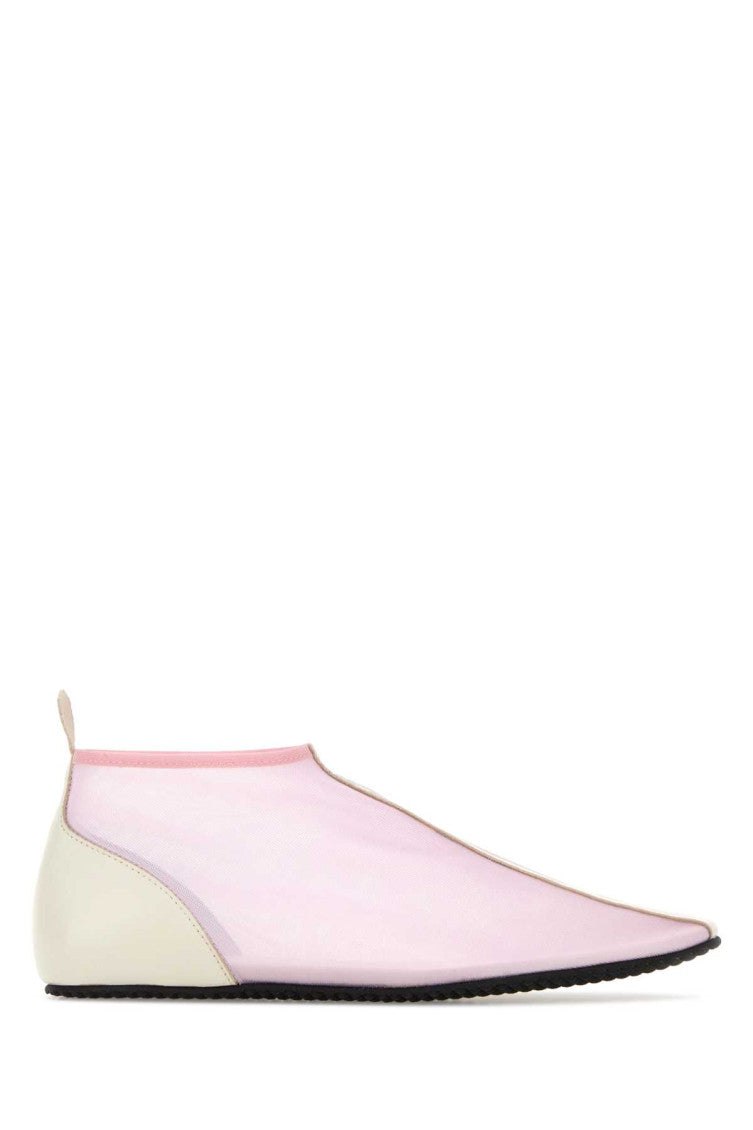 Pink Mesh Ankle Sneakers 1