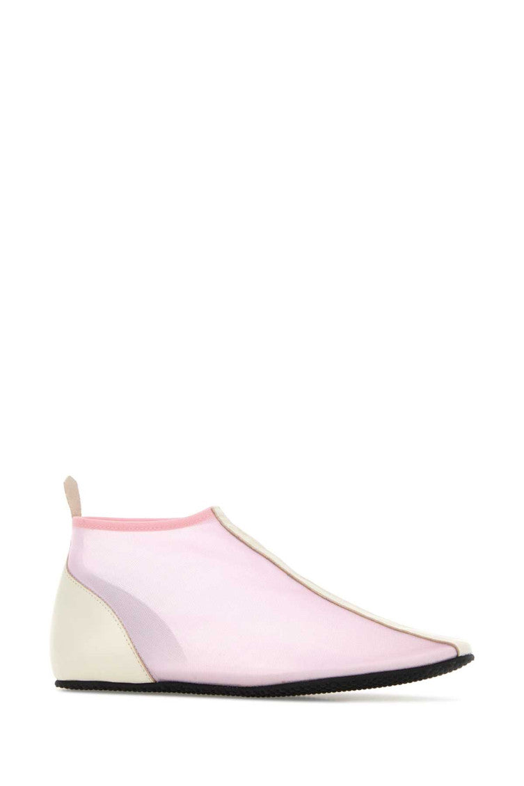 Pink Mesh Ankle Sneakers 2