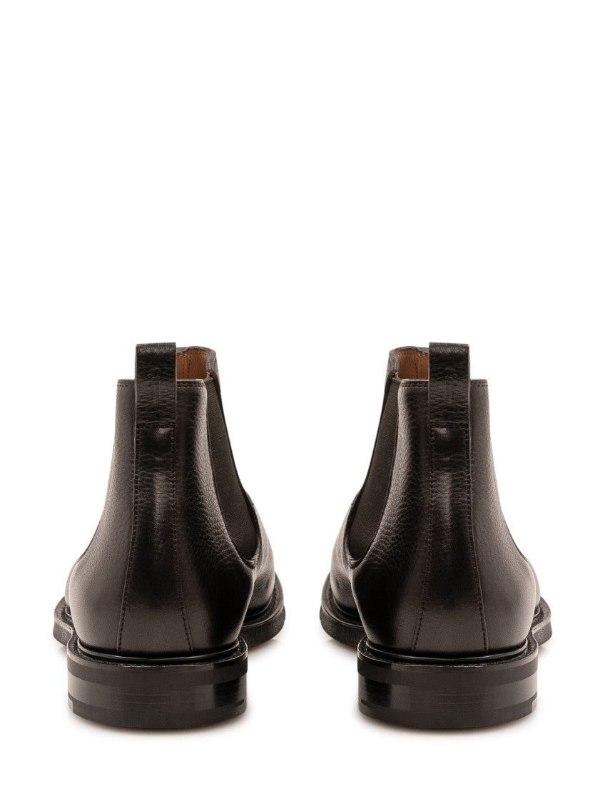 Black Leather Chelsea Boots 3
