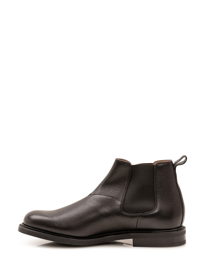 Black Leather Chelsea Boots 4