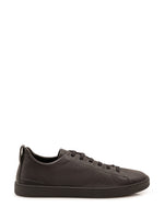 Brown Leather Sneakers 1