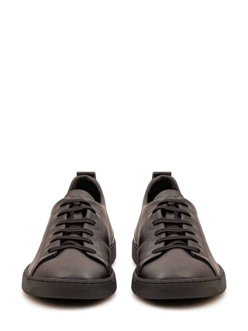Brown Leather Sneakers 2