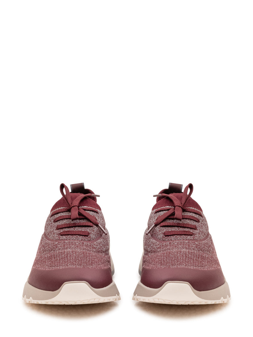 Red Techno Knitted Sneakers 2