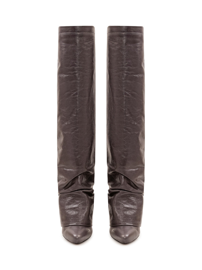 Grey High-knee Boots 2