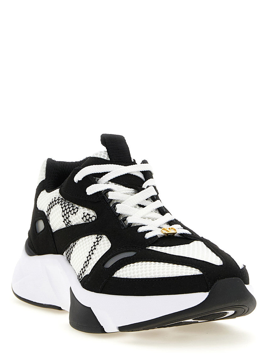 BlackWhite Color-block Sneakers 2