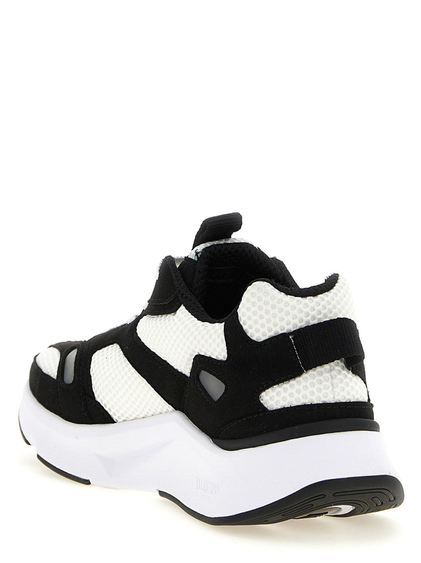 BlackWhite Color-block Sneakers 3