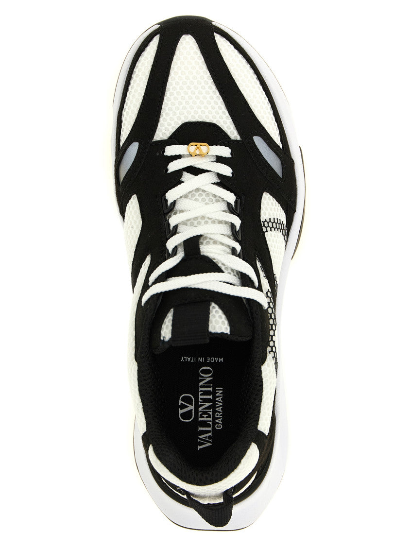 BlackWhite Color-block Sneakers 4