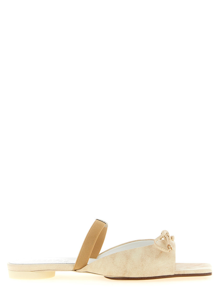 Beige Slip-on Sandals 1