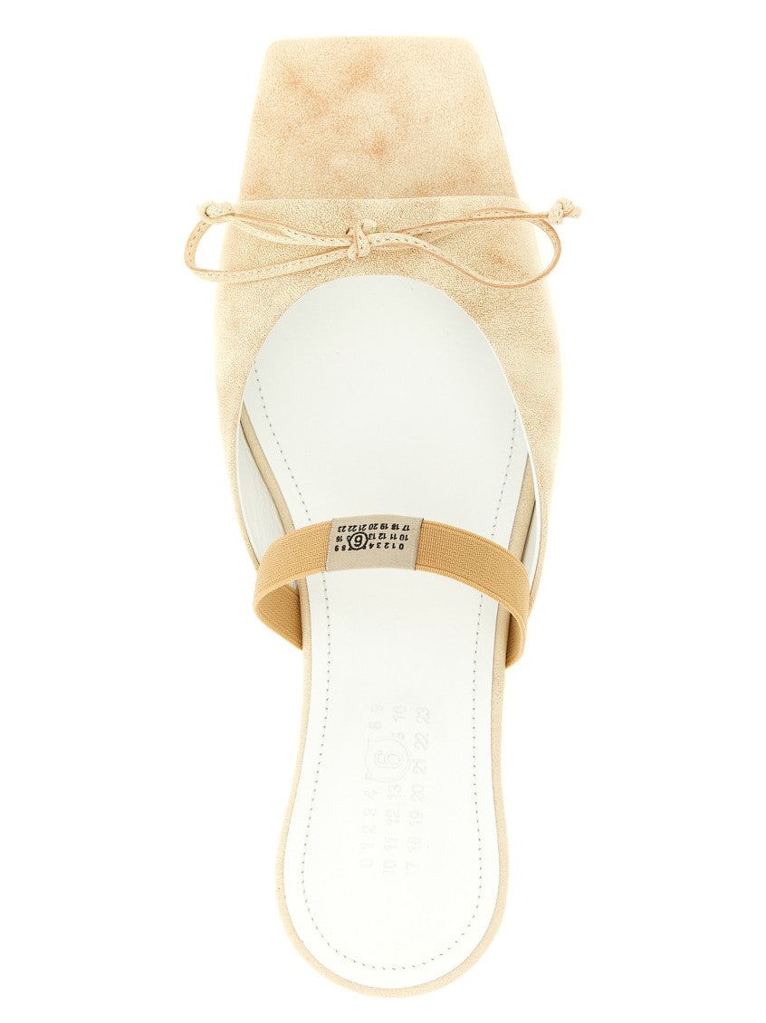 Beige Slip-on Sandals 4