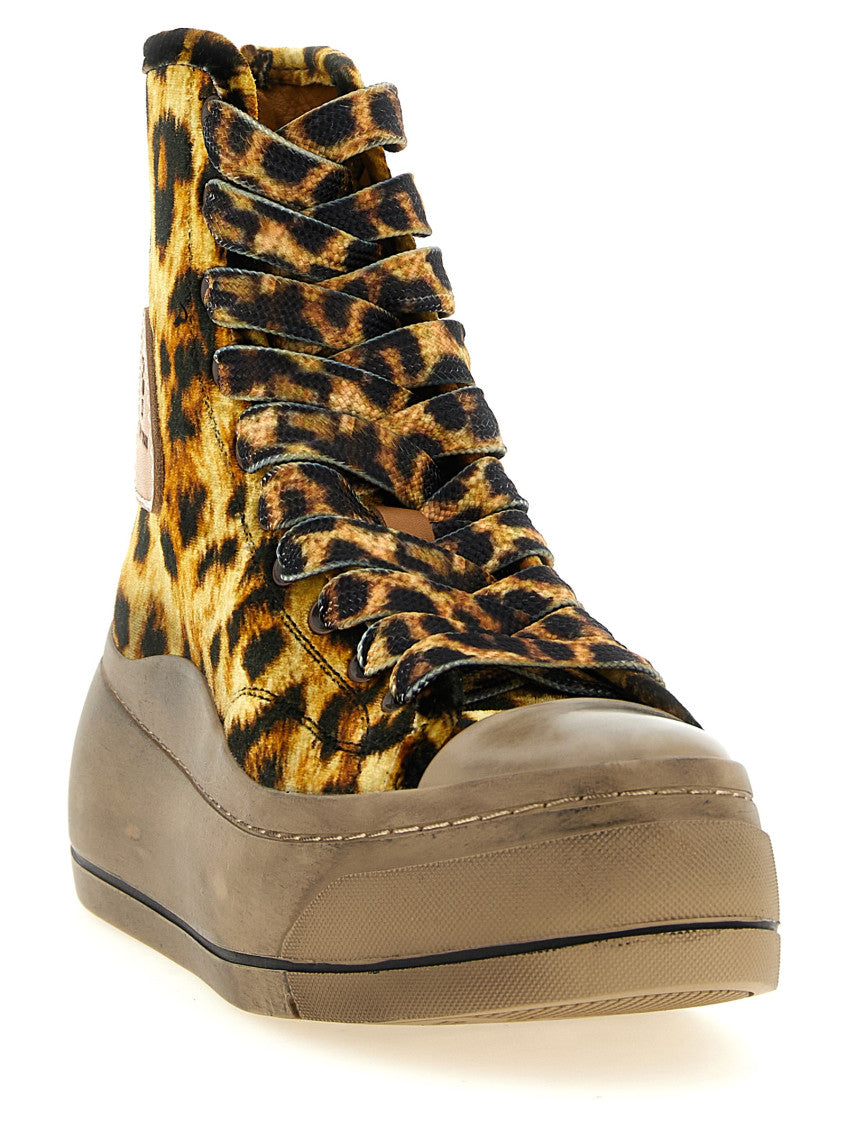 Leopard Print High top Sneakers 2