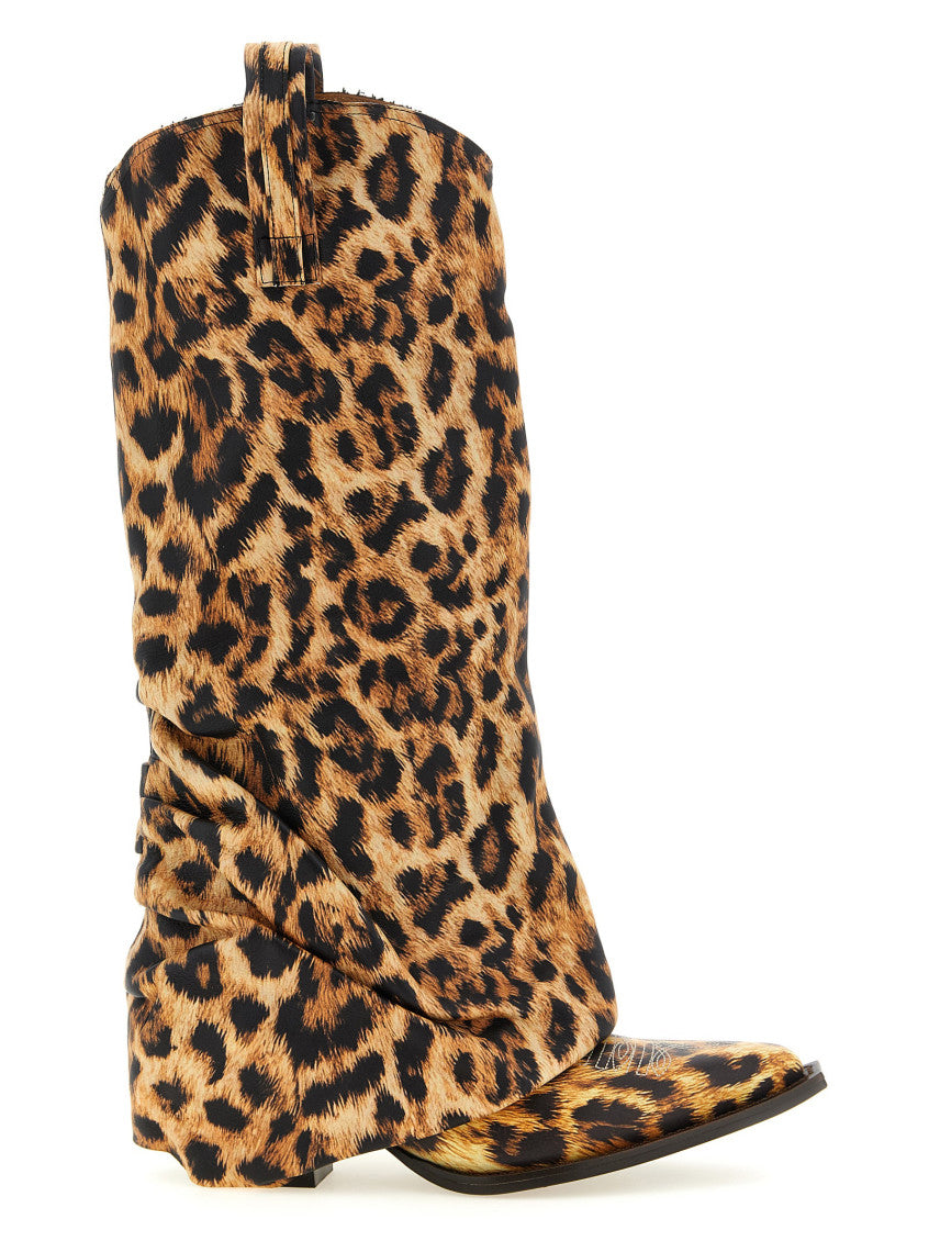 Leopard Print High Boots 1