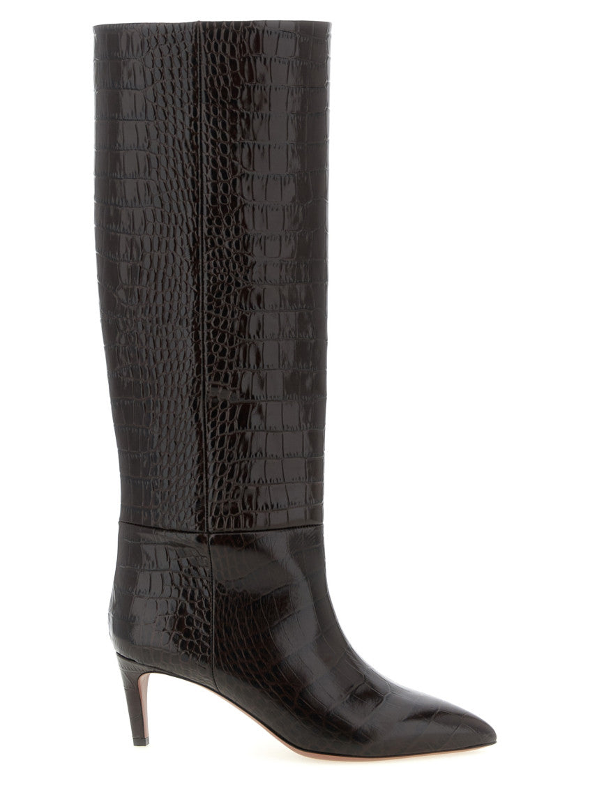 Brown Leather High Boots 1