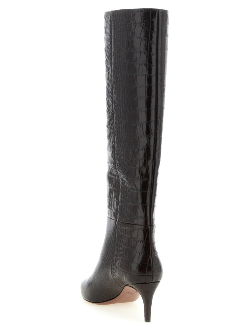 Brown Leather High Boots 3