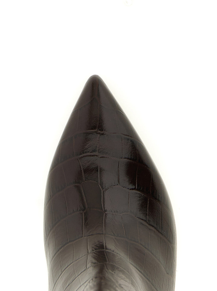 Brown Leather High Boots 4