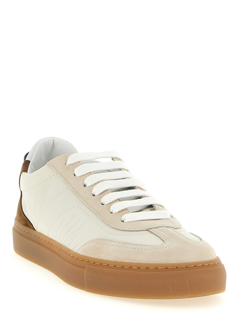 Beige Color-block Sneakers 2