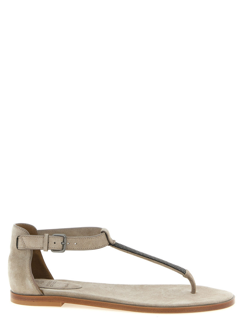 Beige Ankle-strap Sandals 1