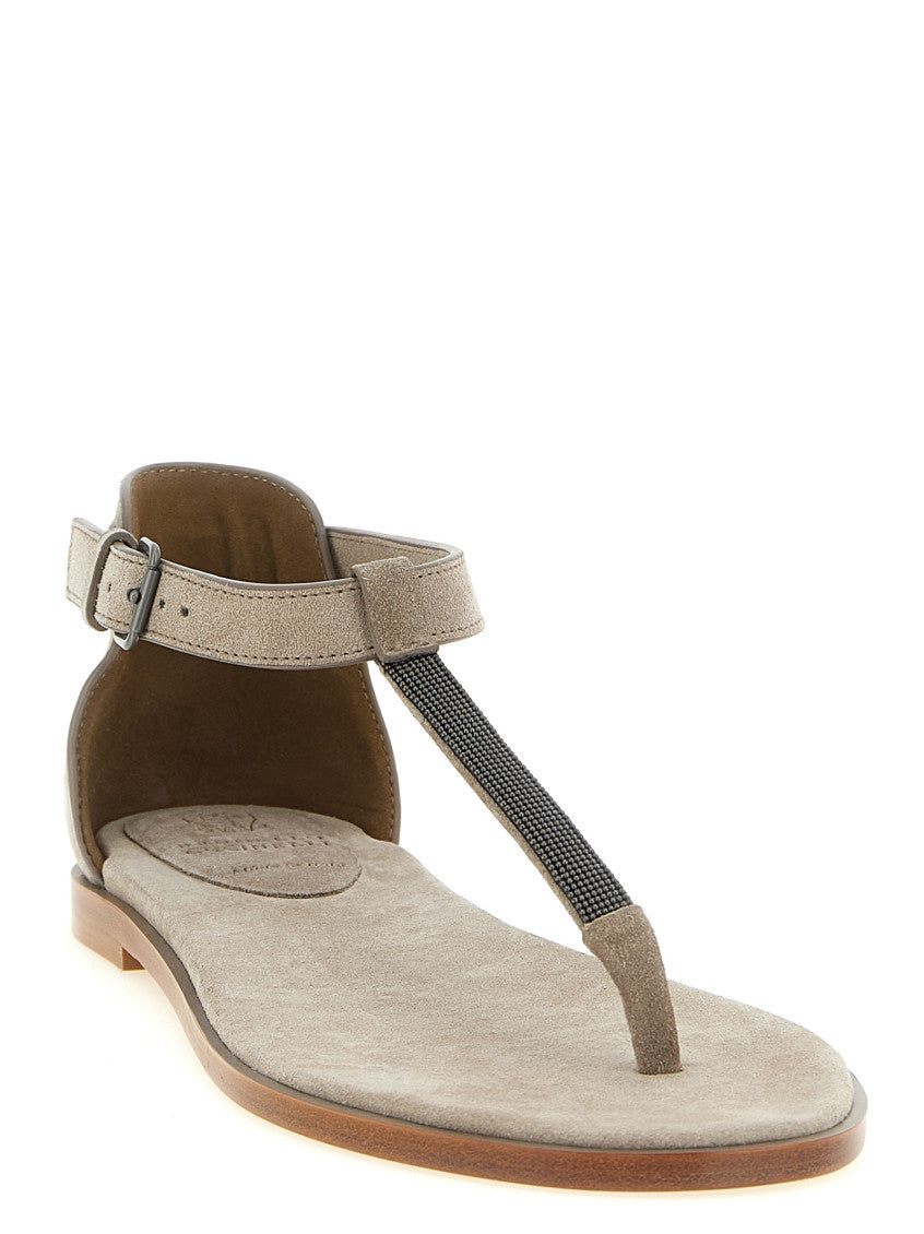 Beige Ankle-strap Sandals 2