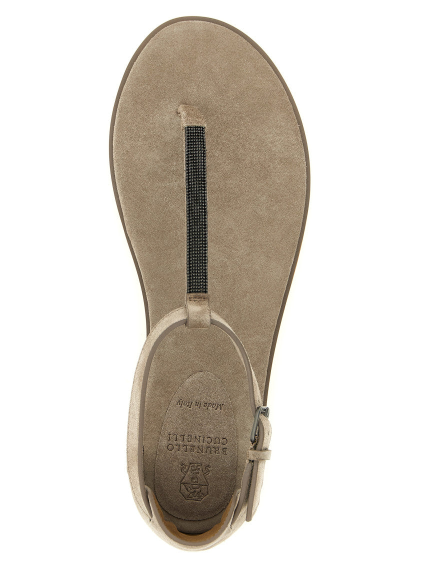 Beige Ankle-strap Sandals 4