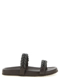 Brown Braided Sandals 1