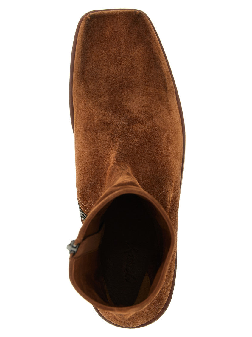 Brown Cassello Ankle Boots 4