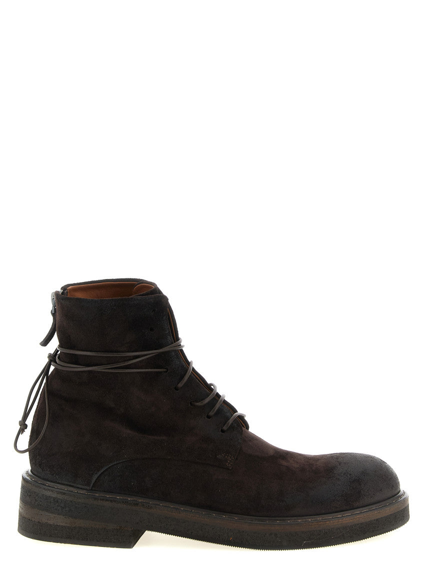 Brown Suede Lace-up Boots 1