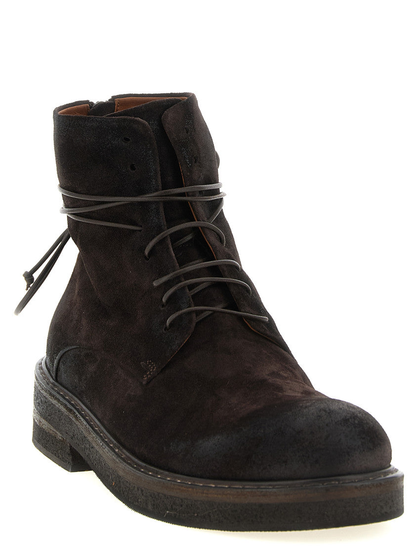 Brown Suede Lace-up Boots 2