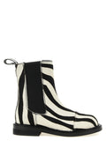 BlackWhite Ankle Boots 1
