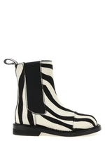 BlackWhite Ankle Boots 1