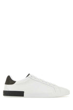 White Leather Portofino Sneakers 1