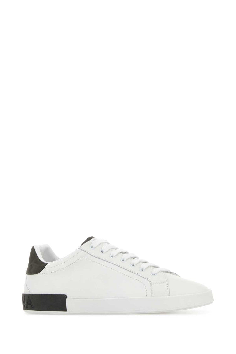 White Leather Portofino Sneakers 2