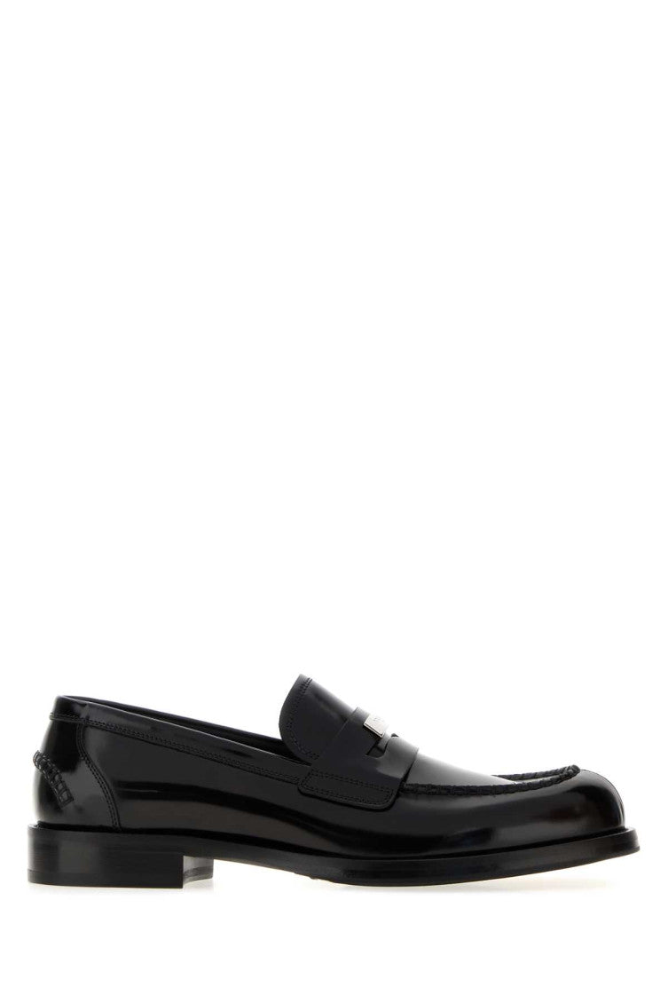 Black Leather Loafers 1