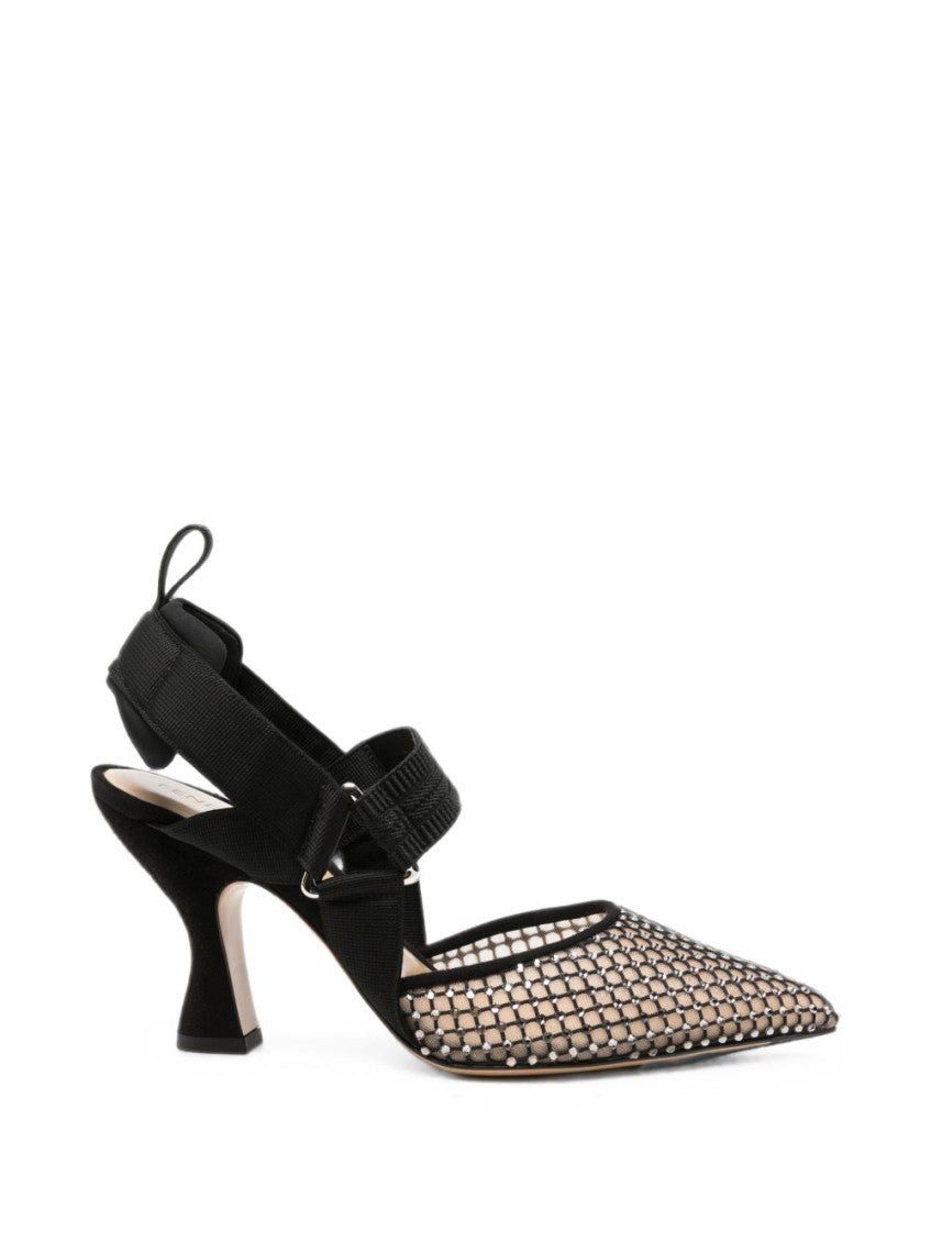 Black Embellished Pumps 1