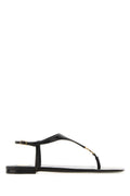 Black Logo Sandals 1