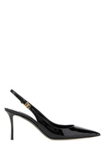 Black Leather Pumps 1