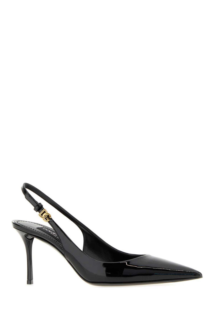 Black Leather Pumps 2
