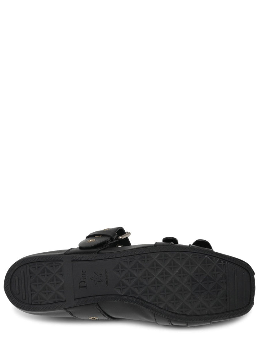 Black Leather Ballet Flats 6