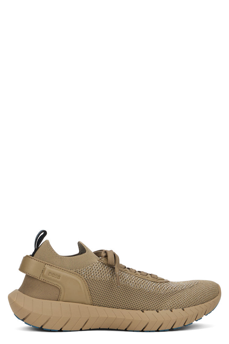 Brown Lace-up Sneakers 1