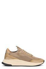 Beige Low Logo Sneakers 1