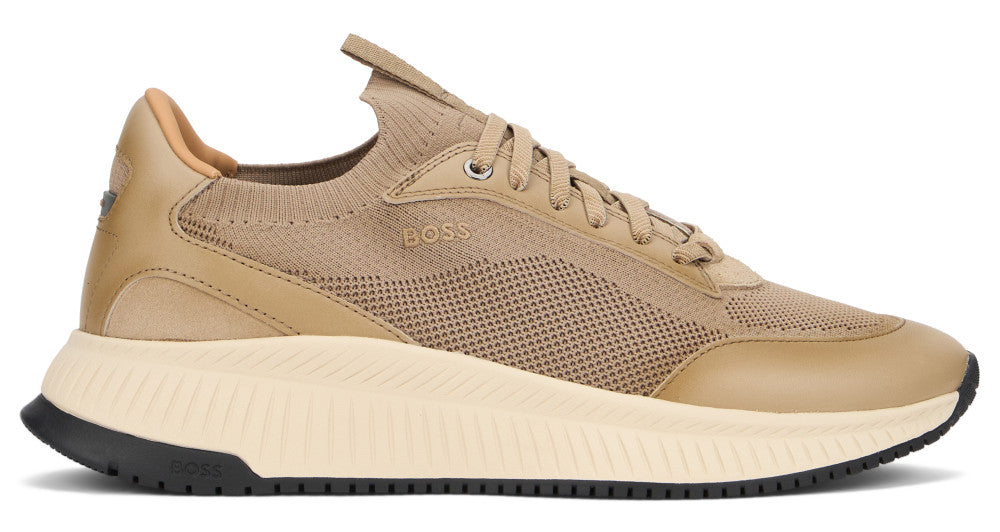 Beige Low Logo Sneakers 2