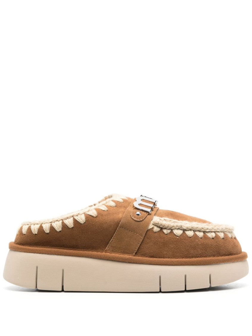 Brown Logo Sandals 1