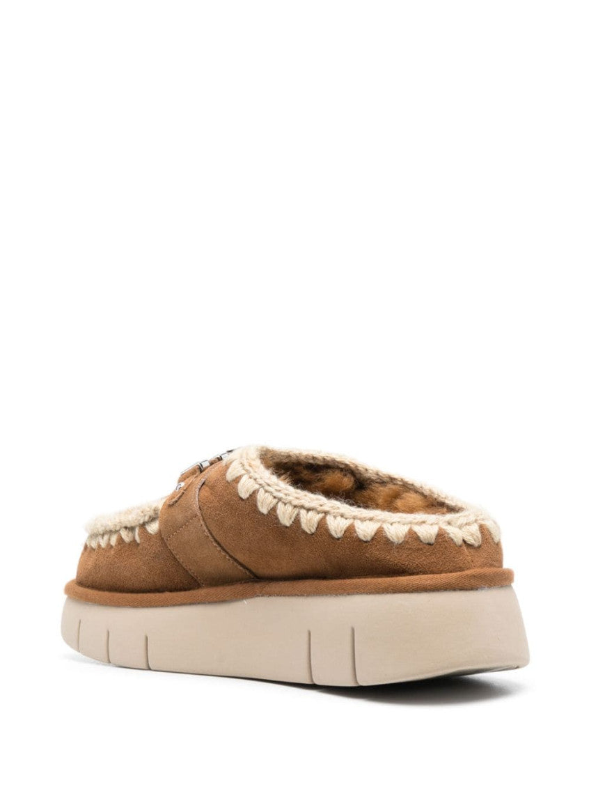 Brown Logo Sandals 4