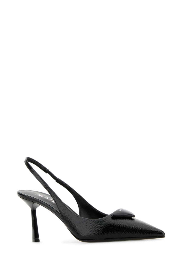 Black Leather Pumps 2