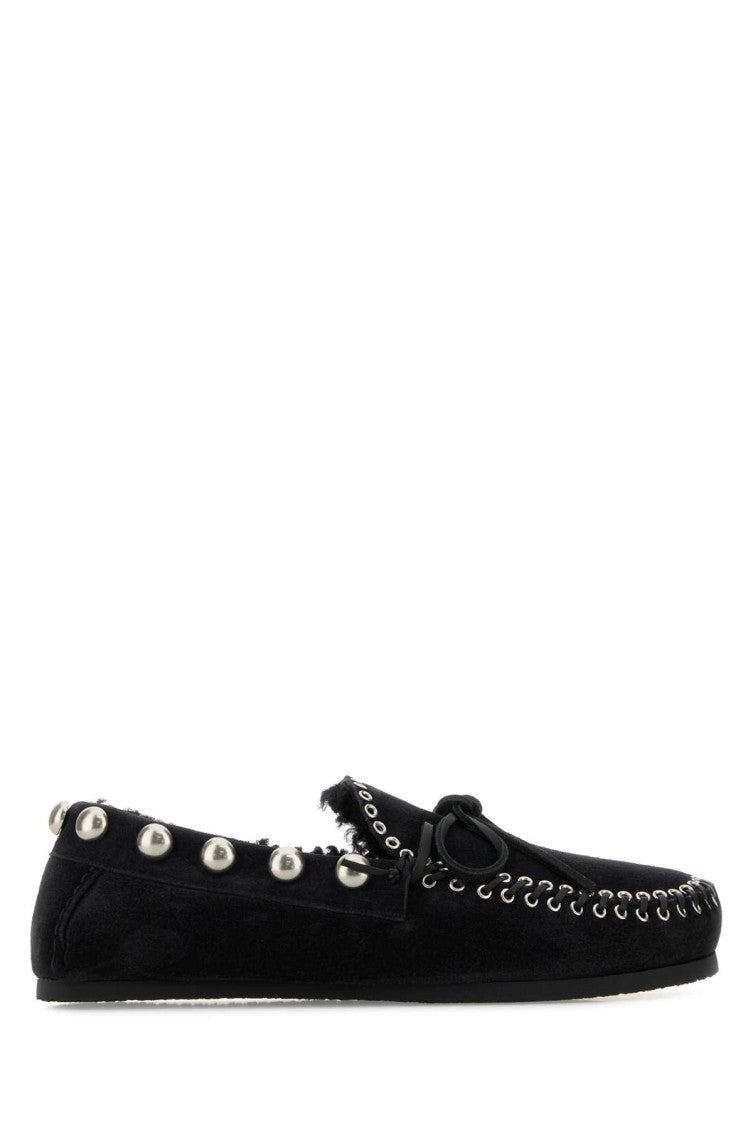 Black Suede Fitza Loafers 1
