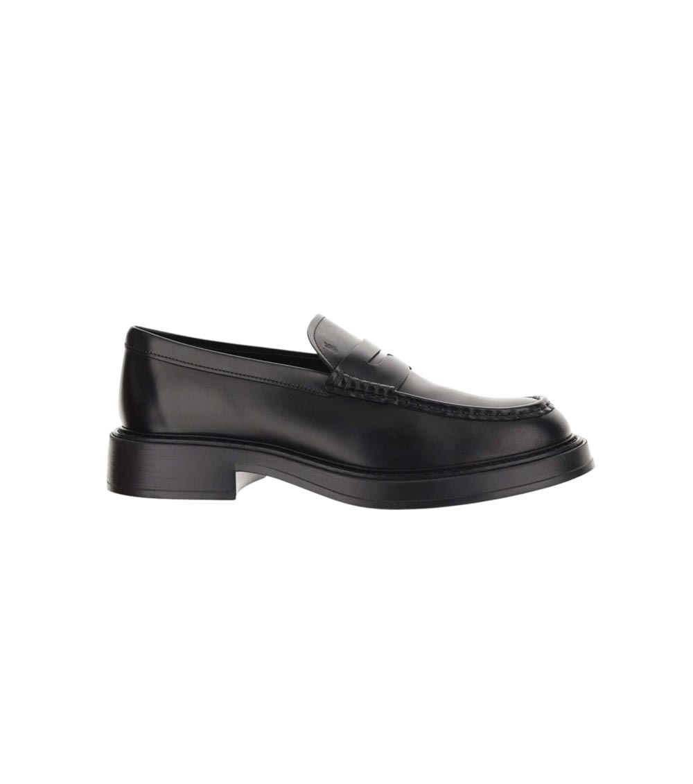 Black Slip On Loafers 1