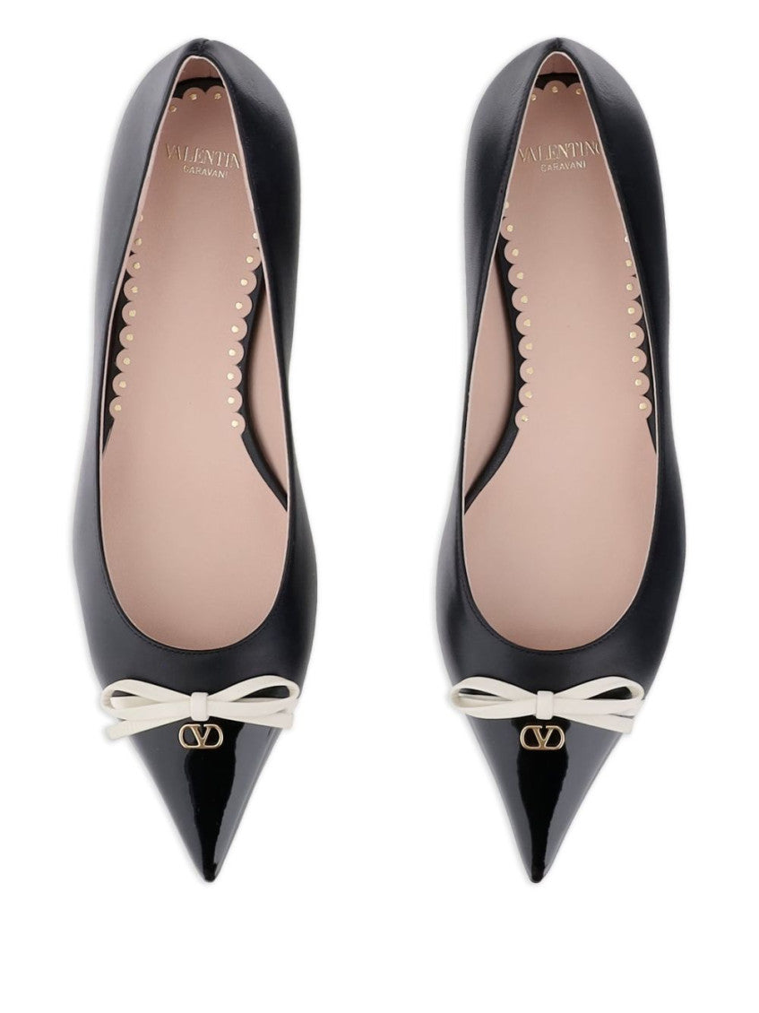 Black Leather Ballet Flats 5