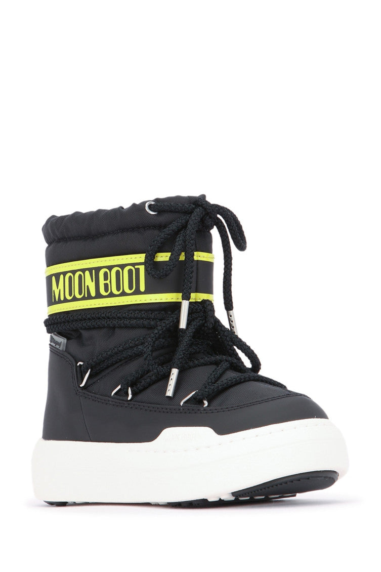 Kids Black Logo Boots 2