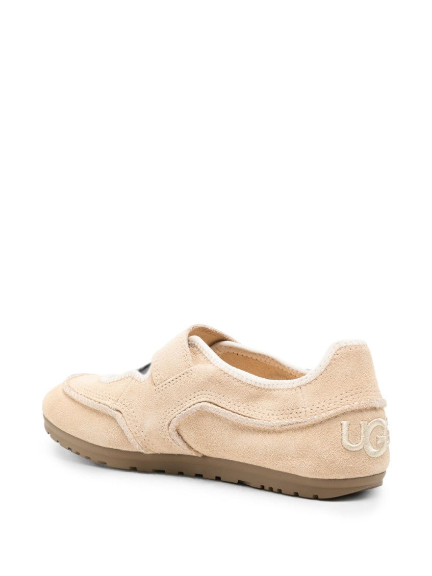Beige Quill Mary-Jane Ballet Flats 2