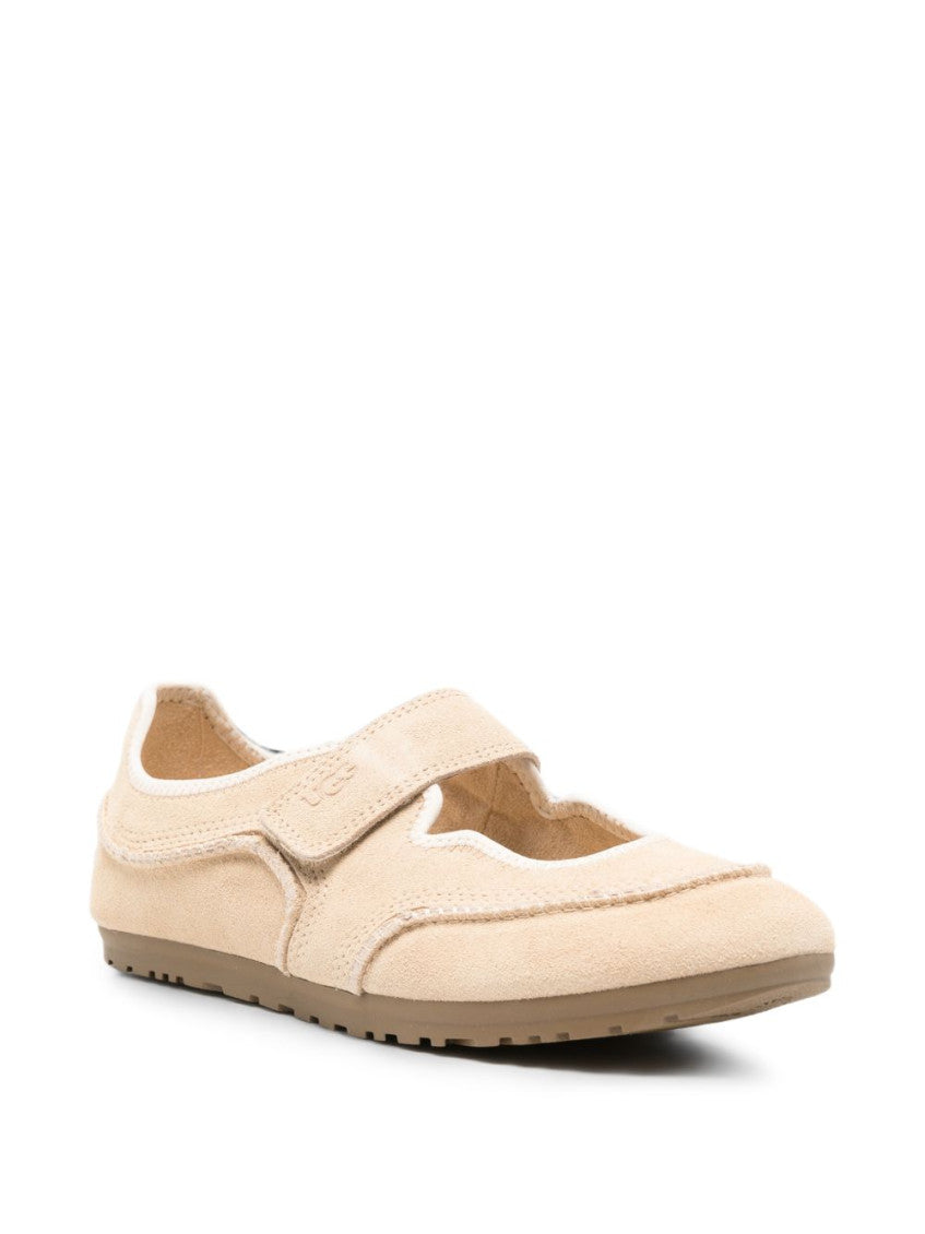 Beige Quill Mary-Jane Ballet Flats 4