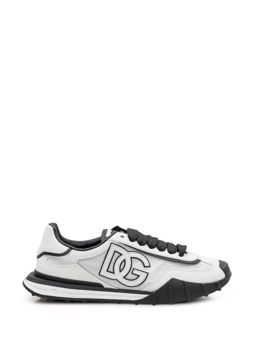 BlackWhite Logo Sneakers 1